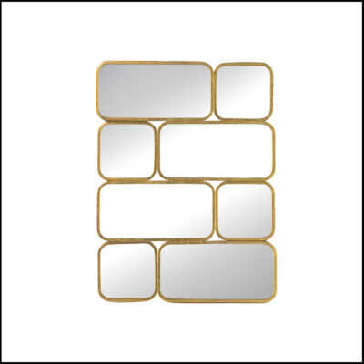 83475 gold metal mirror