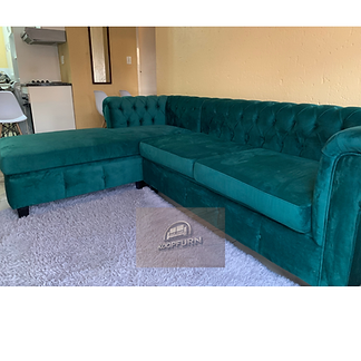 Chesterfield L Shaped Slouch Couch