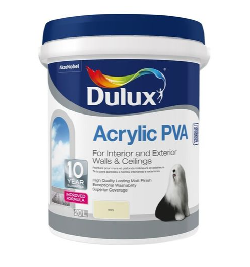 Dulux Acrylic PVA – Ivory (20L)