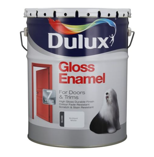 Dulux Gloss Enamel – Brilliant White (20L)