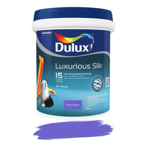 Dulux Luxurious Silk Base 8 Med (20L)