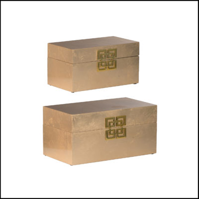 Decorative gold boxes
