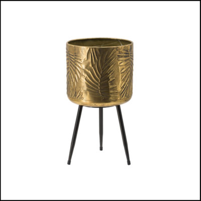 Gold plant stand