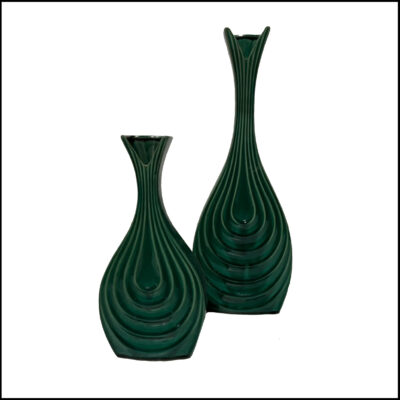 Fawn Ark Shape vases set of 2