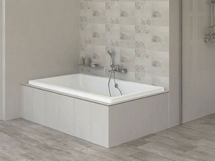 Genesis White Built-in Straight Bath – 1800 x 800mm