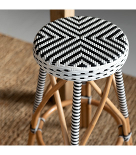 Caro Bistro Chair – Black & White