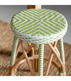 Caro Bistro Chair – Green & White