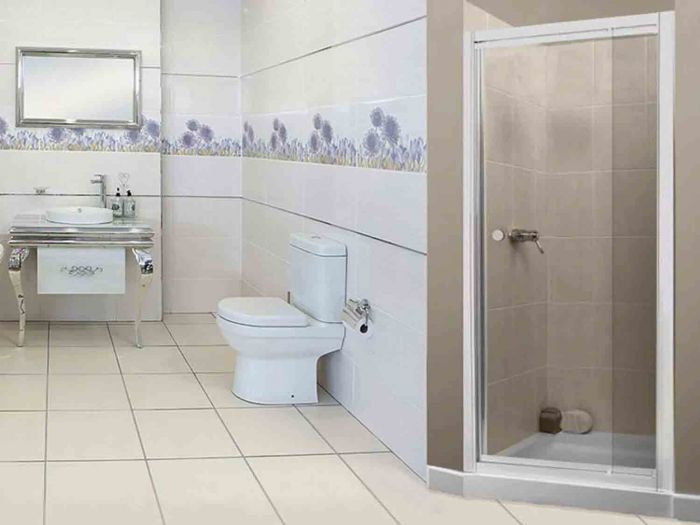 CrystalTech Inline White Adjustable Pivot Shower Door – CTE805 – 1000 to 1200 x 1850mm