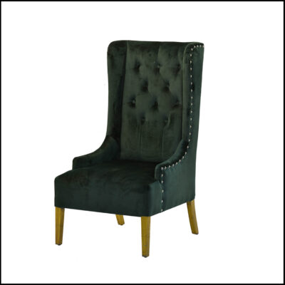 Green wing chair