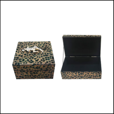 Safari leopard box