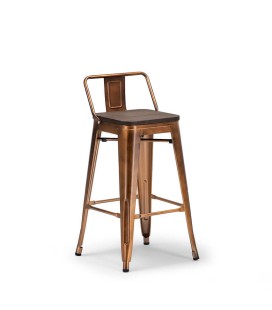 Tyce Counter Bar Chair – Copper